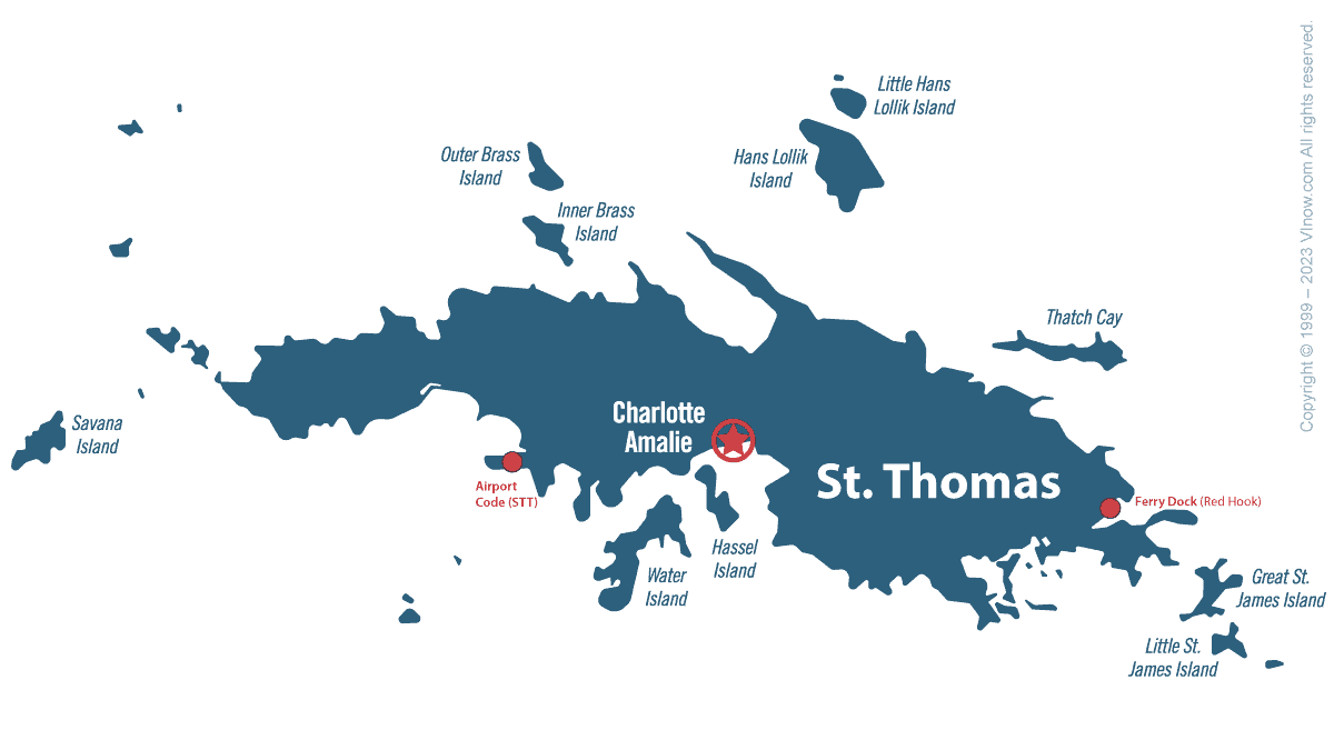 St Thomas Map 